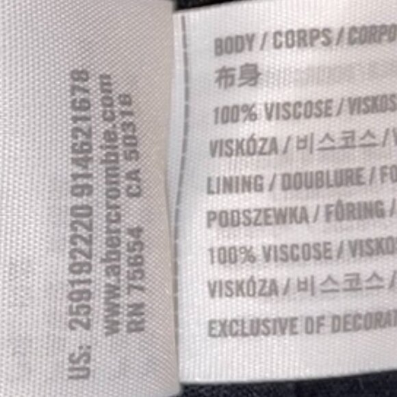 Abercrombie Kids Navy and Floral Dress Size 13/14 - Picture 8 of 10